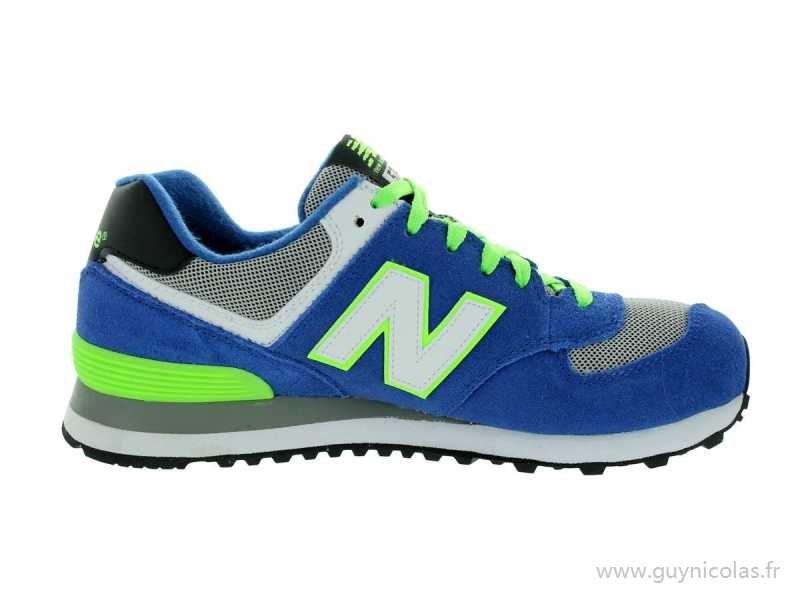 new balance violette et jaune